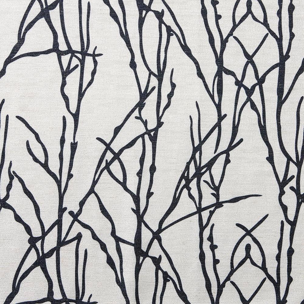 Set of 2 96"x54" Branches Linen Blend Grommet Top Window Curtain Panel Indigo: Botanical Light Filtering - Exclusive Home