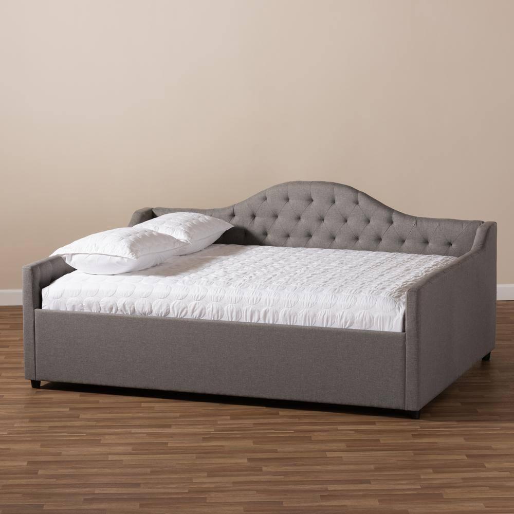 Baxton Studio Eliza Modern and Contemporary Fabric Upholstered Daybed