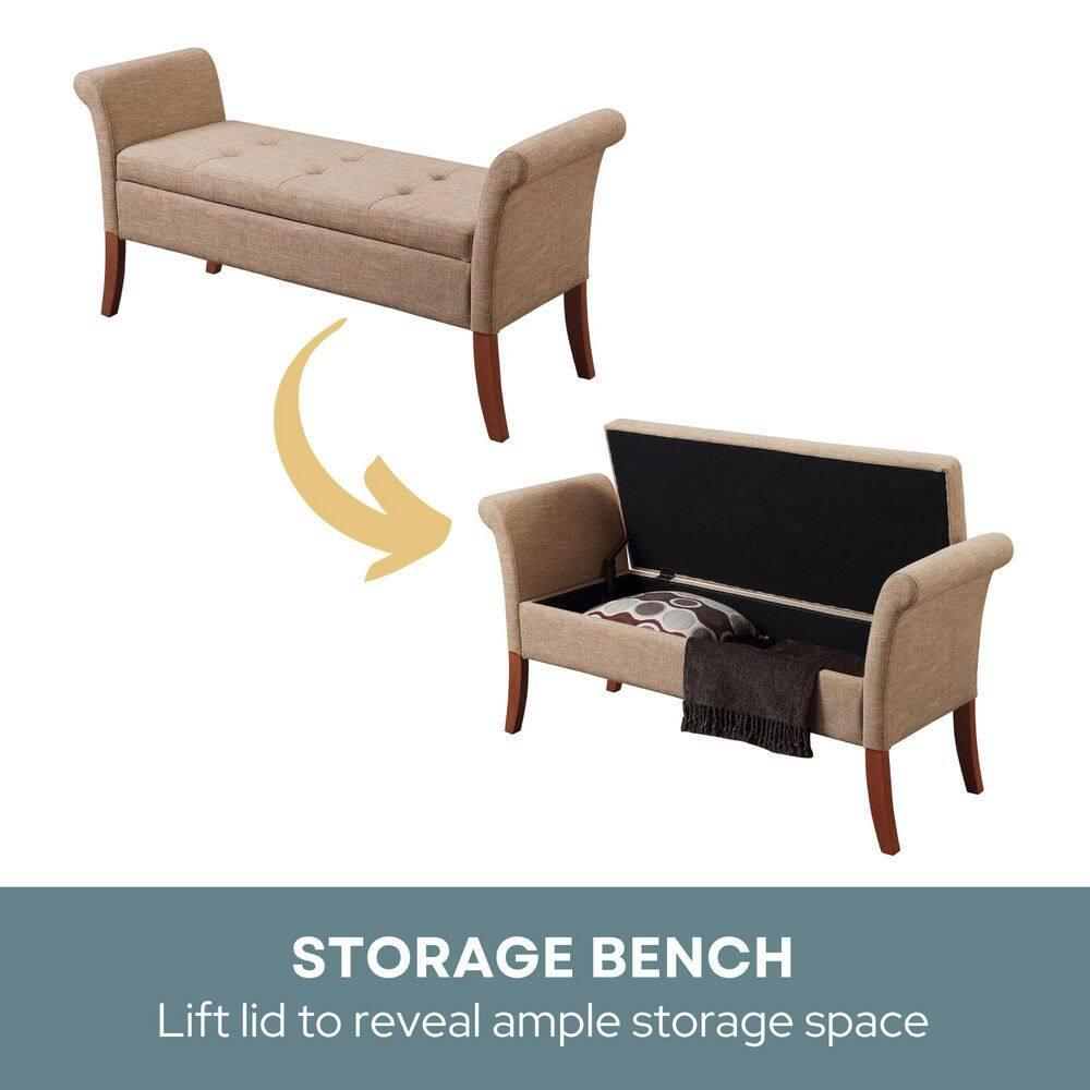 Designs4Comfort Garbo Storage Bench Ottoman
