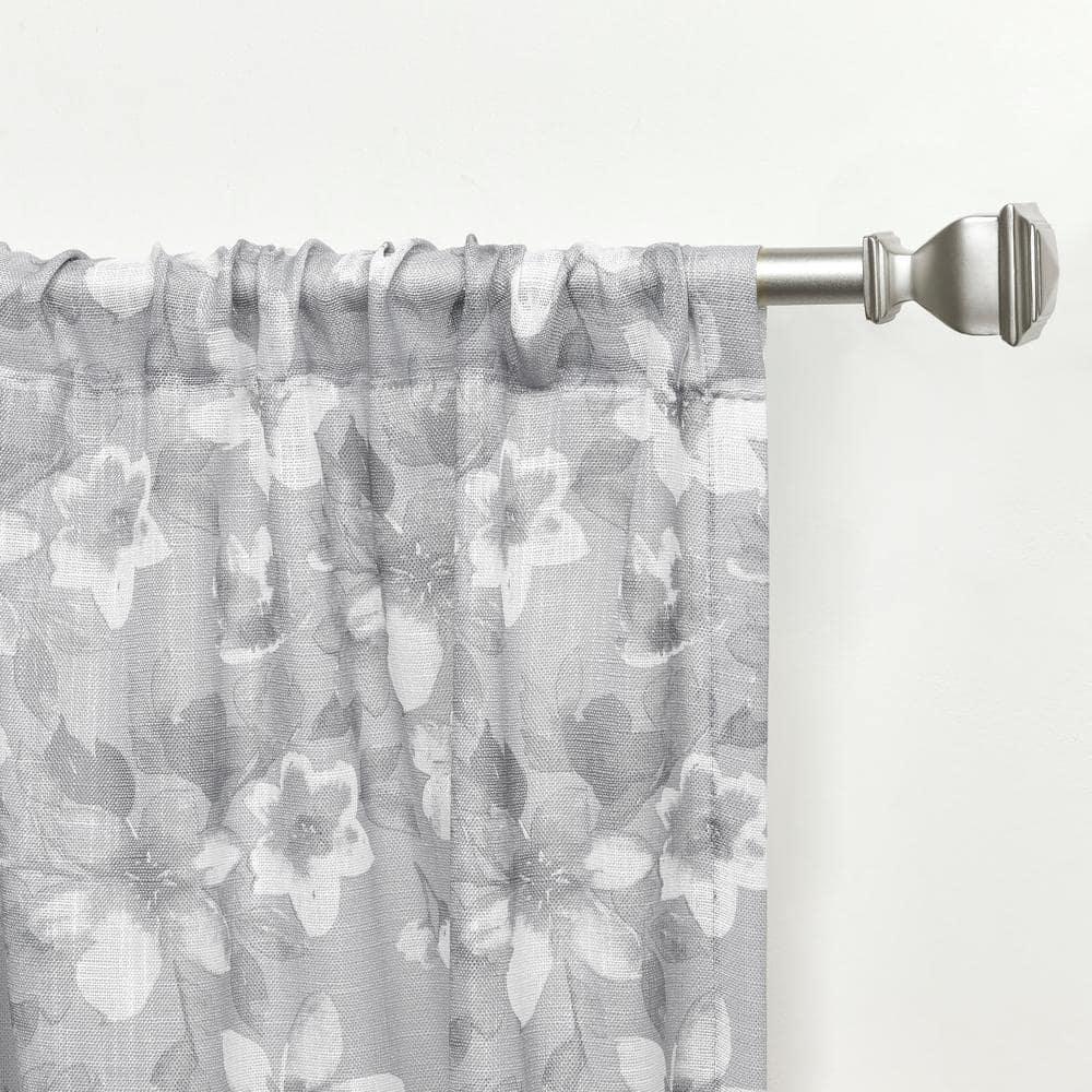 Nicole Miller Nicole Miller New York Dara Light Filtering, Semi Sheer Rod Pocket Curtain Panels (Set of 2)