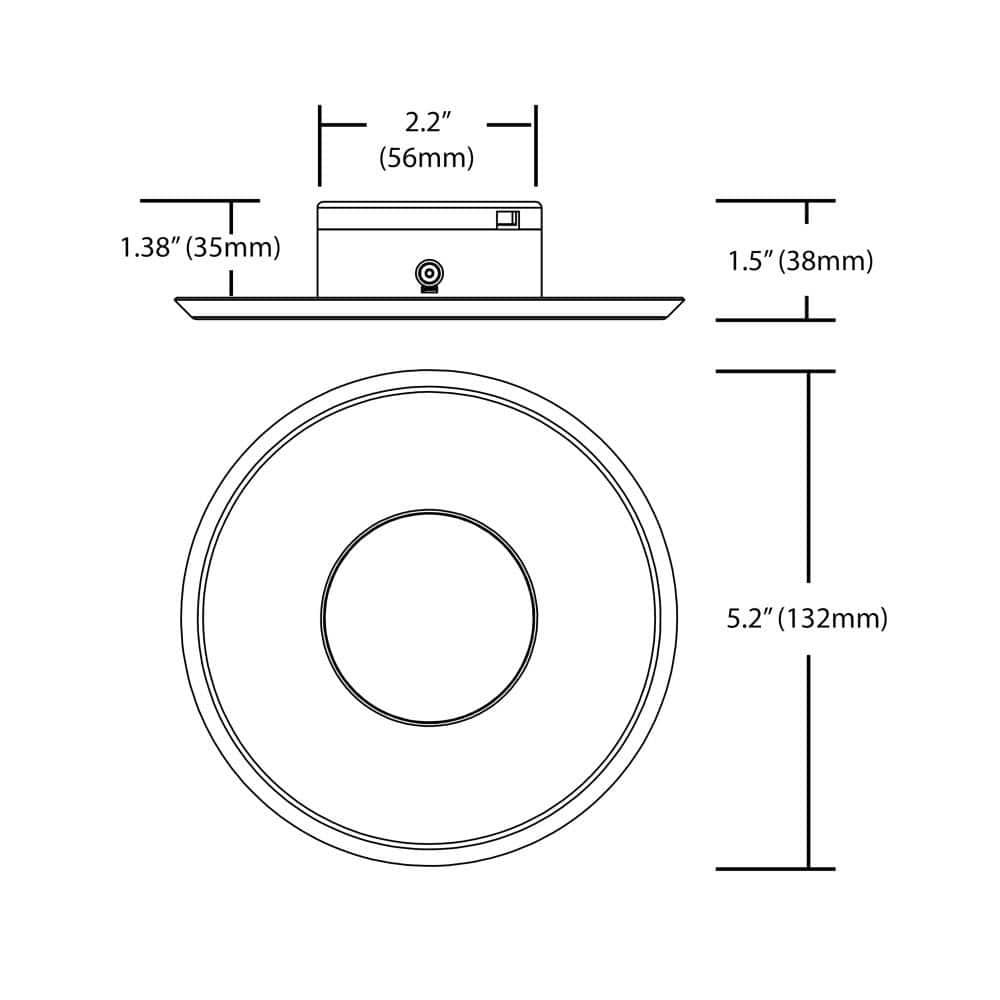 DLFv3 Round 5'' Dimmable LED Canless Recessed Lighting Kit