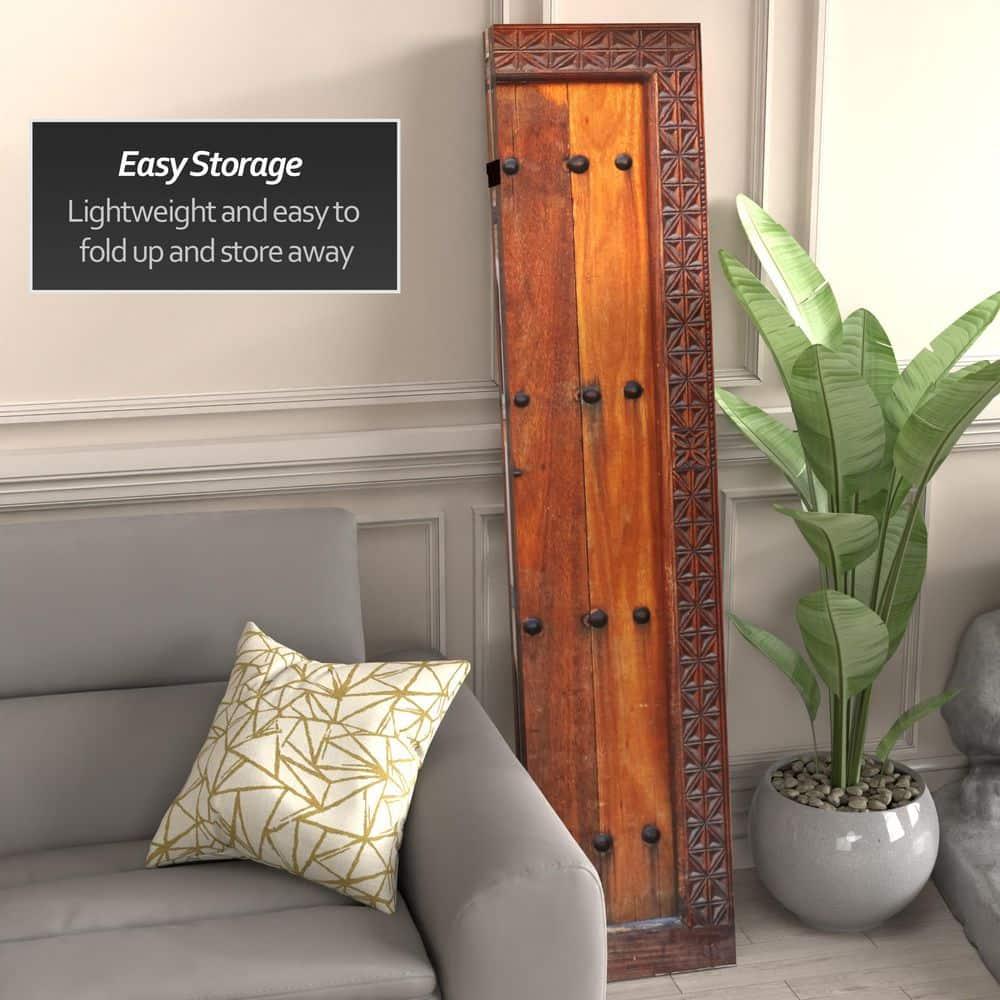 6' Tall Double Sided Doors Canvas Room Divider 4 Panel - Oriental Furniture: Gallery Quality, No Assembly Required