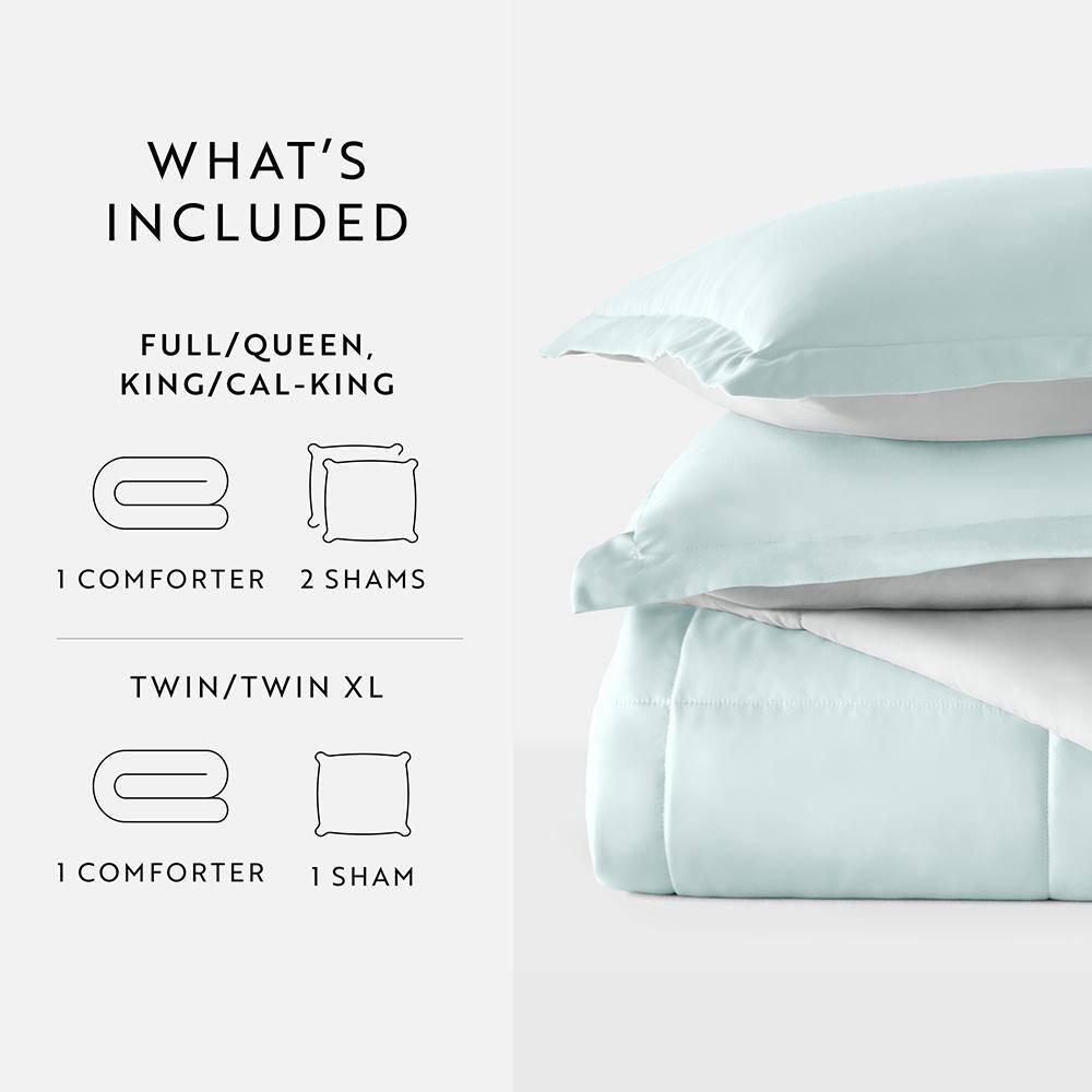 Reversible Down-Alternative Comforter Bedding Set