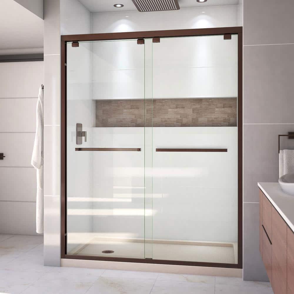 DreamLine Encore 78.75" H Semi-frameless Sliding Shower Enclosure DL-7006L-22-06