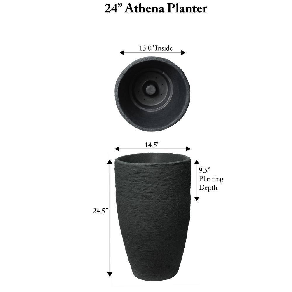 Algreen Athena Round Self Watering Planter