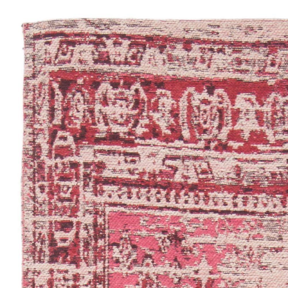 Hollywood HLW712 Machine Made Runner Rug - 2'3"x18' - Grey/Red - Safavieh