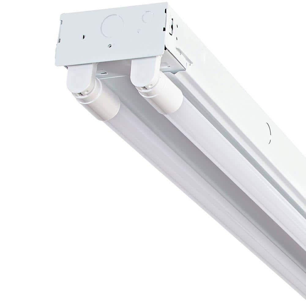 Designers Fountain LED Strip Lights, 2-Light T8 Industrial Tubes, 3600 Lumens, 5000K, 4 ft, White, ST702T1850