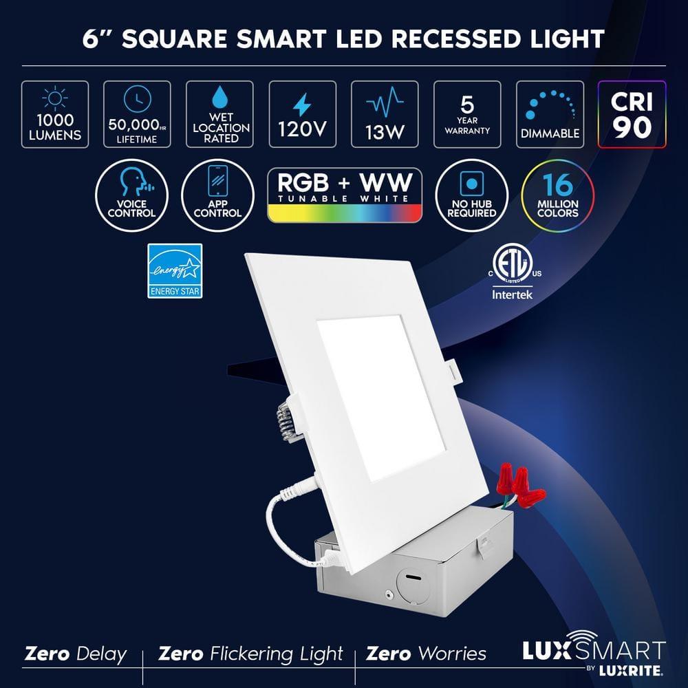 7.16'' Tunable Color Temperature Air-Tight IC Rated LED Canless Recessed Lighting Kit