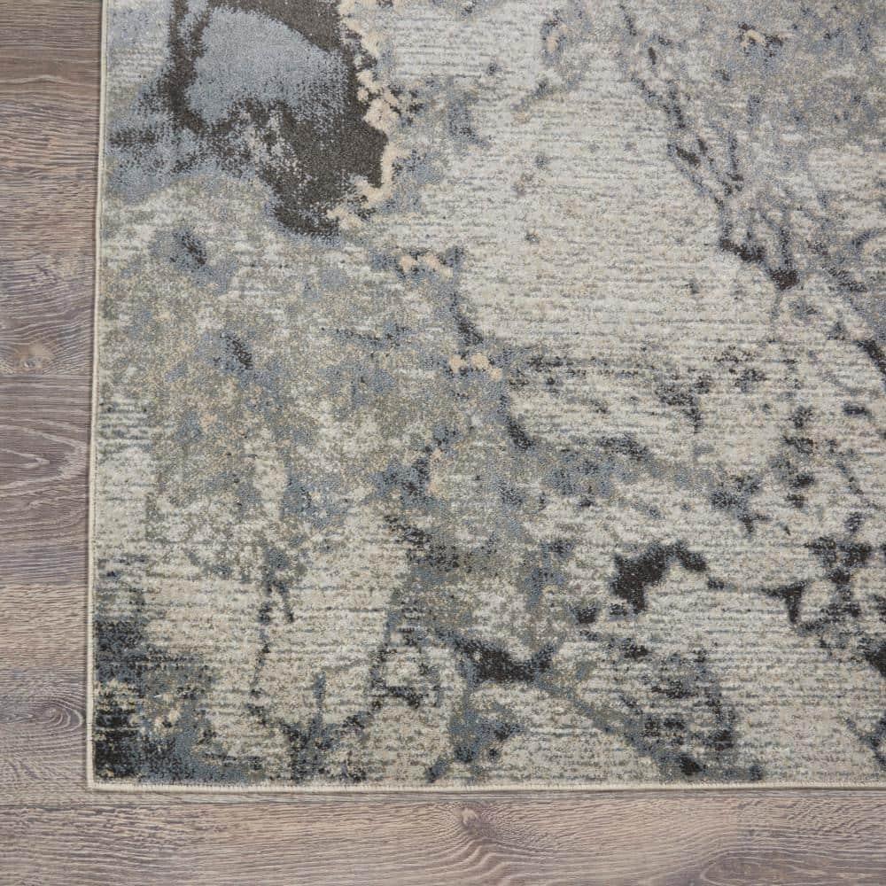 Nourison Maxell Modern Abstract Indoor Area Rug Grey 7' x 10'