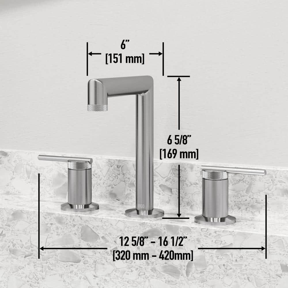 Sterling 7" H Two Handle Widespread Bathroom Faucet