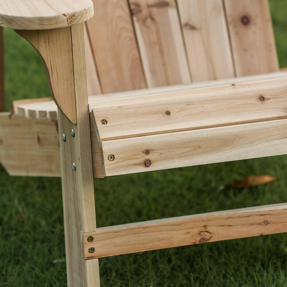 Classic Unfinished Wood Adirondack Chair