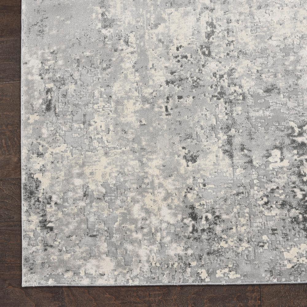 Nourison Rustic Textures Modern Indoor Area Rug Grey/Beige 7'10" x 10'6"
