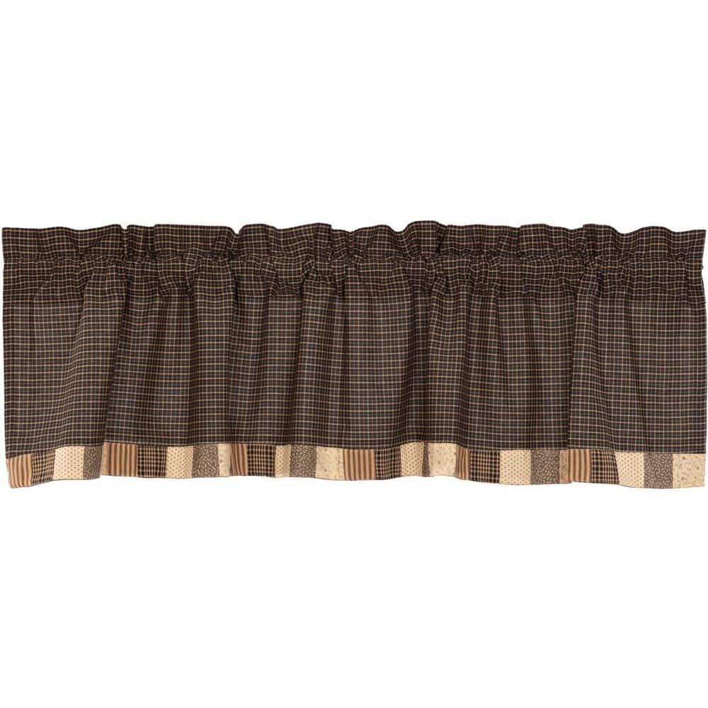 VHC Brands Kettle Grove Plaid Cotton Scalloped Window Valance in