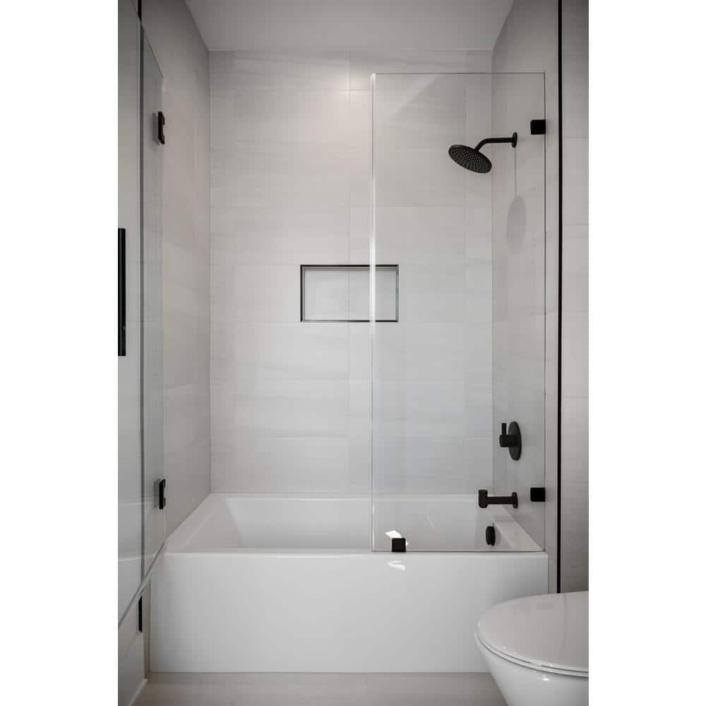 Designer Sydney 60" x 30" Alcove Soaking Acrylic Bathtub