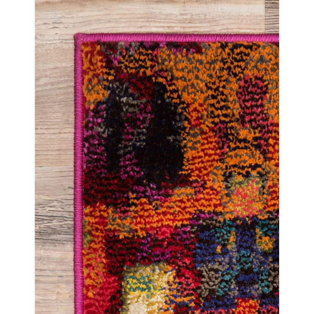 Unique Loom 5' 1 x 8' 0 Jardin Ivy Multi Area Rug