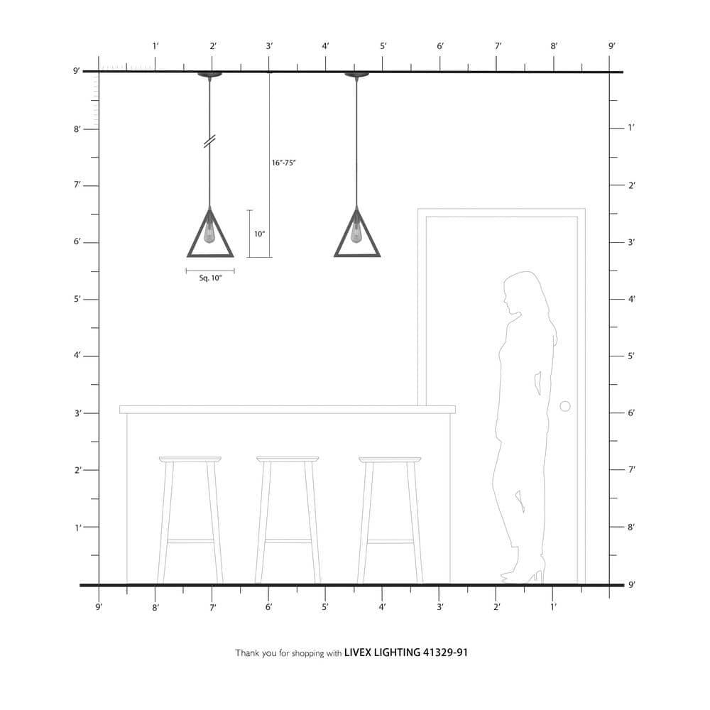 Livex Lighting Pinnacle 1 - Light Pendant in  Brushed Nickel