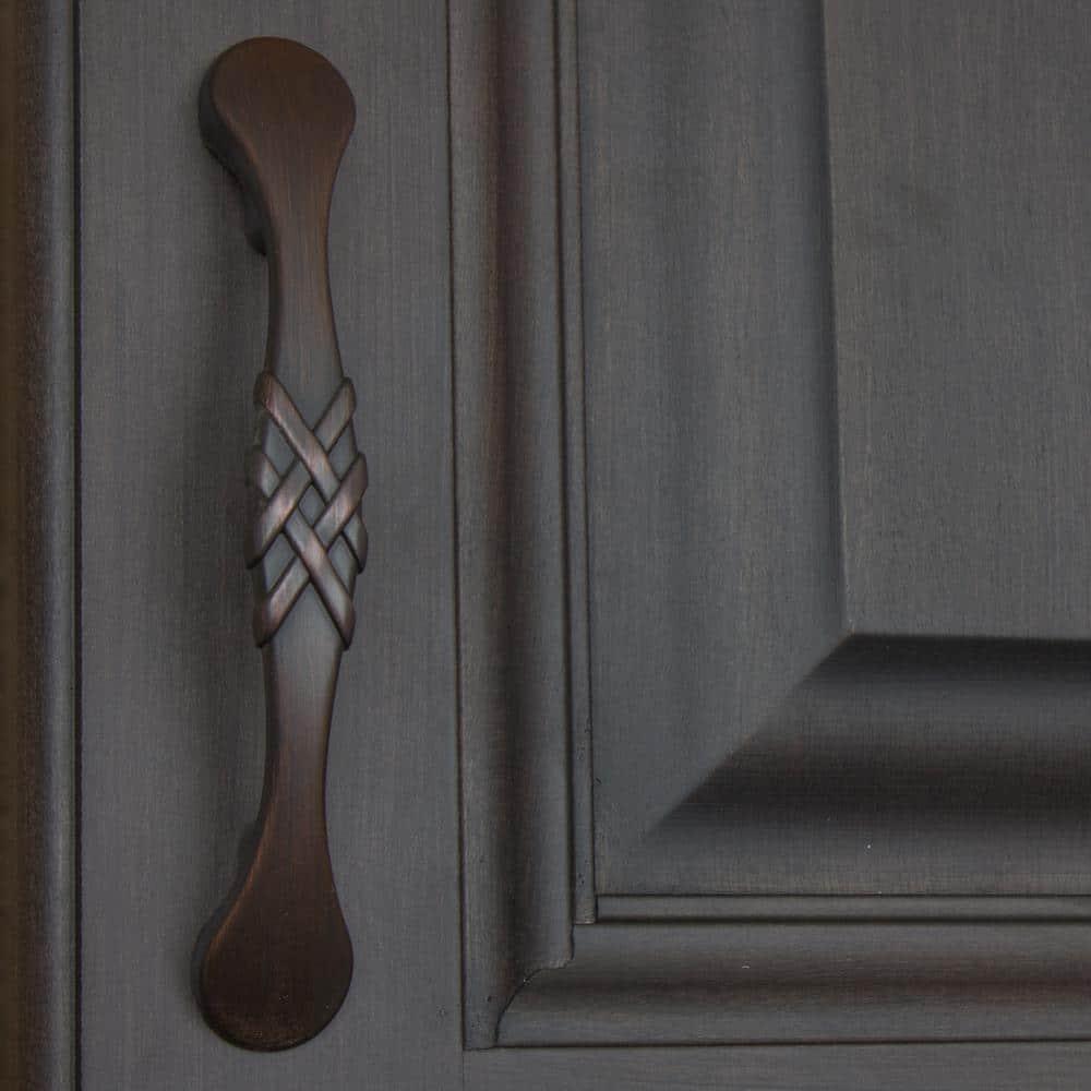 3 in. Center-to-Center Oil Rubbed Bronze Braided Cabinet Pulls (10-Pack)