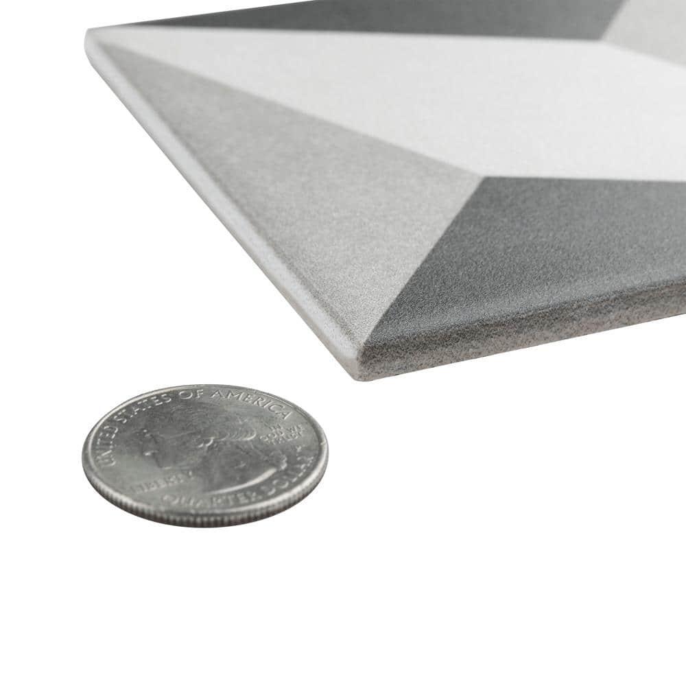 Merola Tile Twenties 4" x 4" Ceramic Patterned Wall & Floor Tile