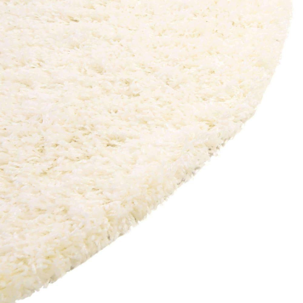 Unique Loom 6' 1 x 6' 1 Solid Shag Snow White Area Rug