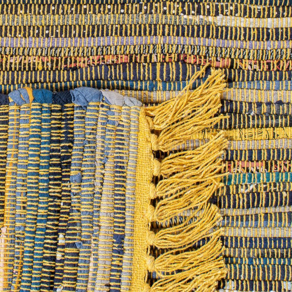SAFAVIEH Rag Candis Striped Cotton Area Rug, Yellow/Multi, 2' x 3'
