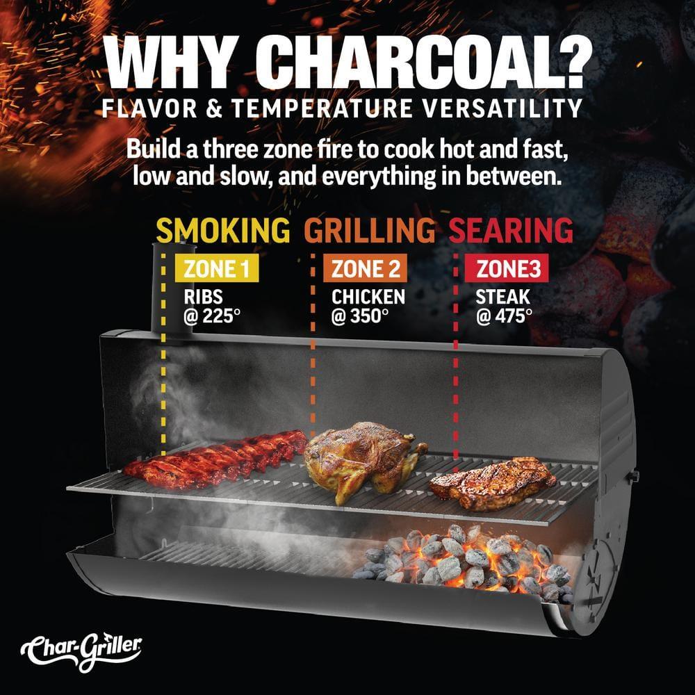 Patio Pro Charcoal Grill in Black
