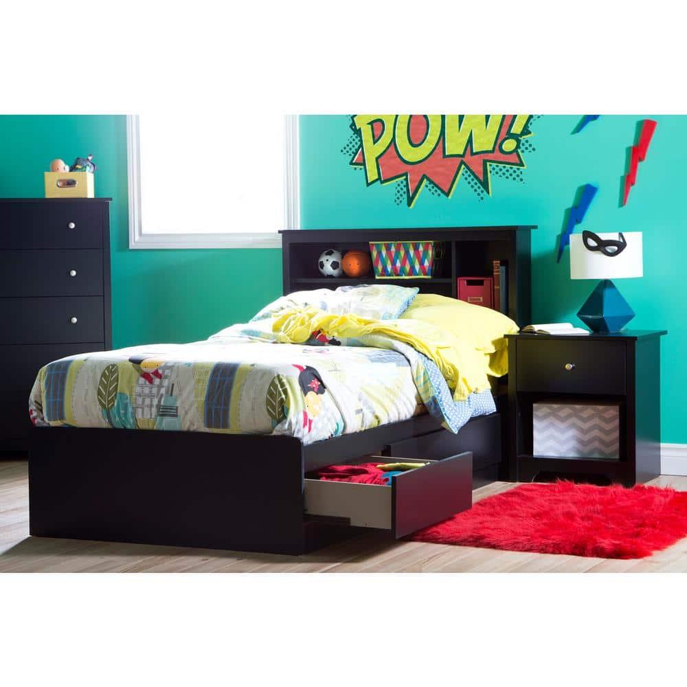 Vito Mates Bed With Bookcase Headboard Set
