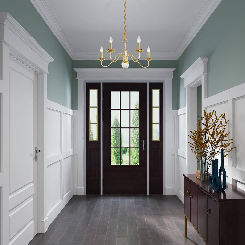 Livex Lighting Windsor 5 - Light Chandelier in  Polished Brass