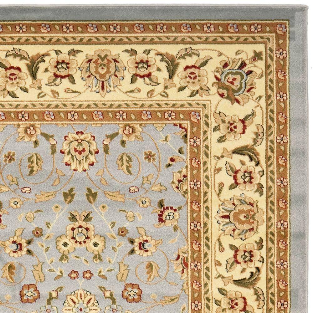 Lyndhurst LNH312 Power Loomed Area Rug - Light Blue/Ivory - 10'x14' - Safavieh