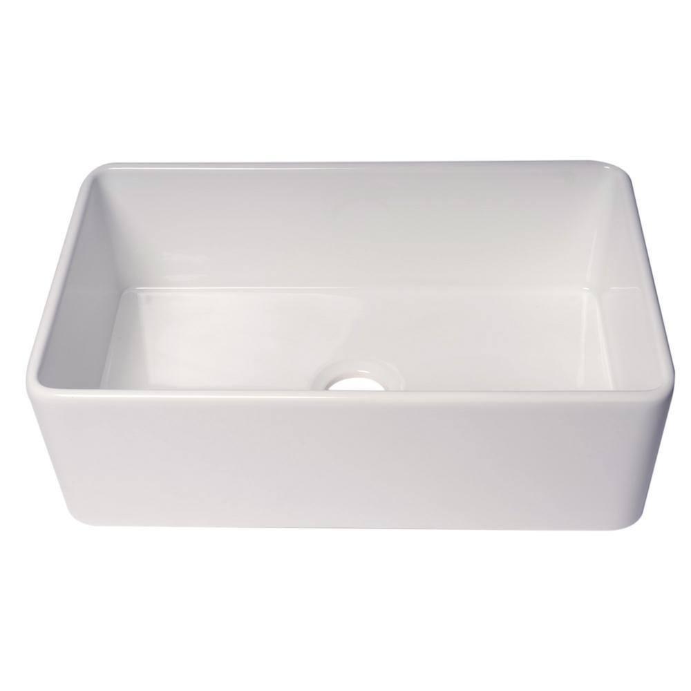 30'' L Farmhouse / Apron Single Bowl Fireclay Kitchen Sink