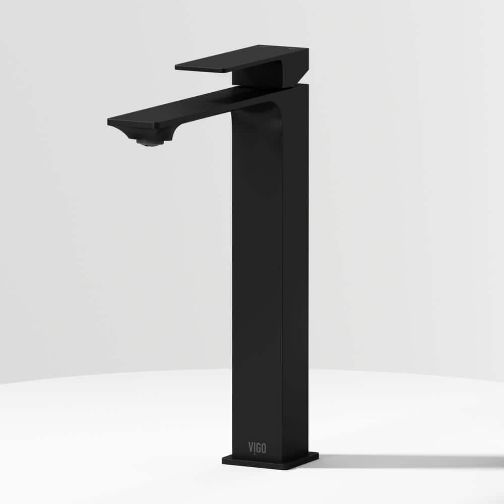 Dunn 11" H Single Handle Vessel Sink Bathroom Faucet