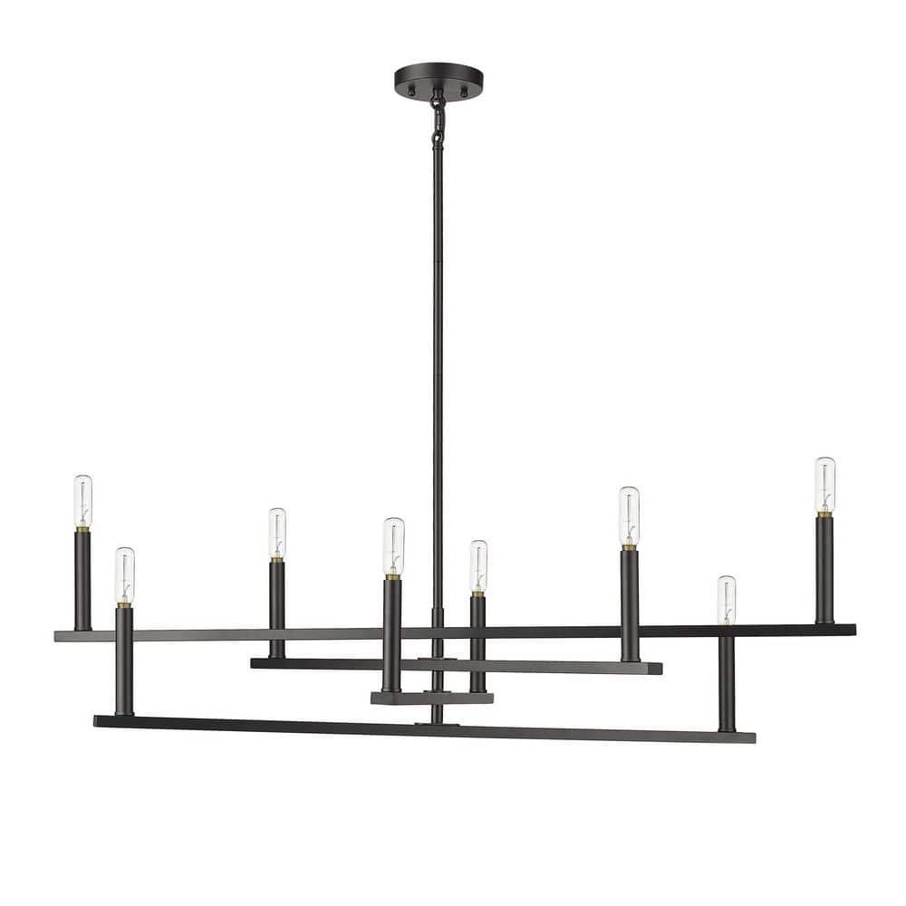 Acclaim Lighting In20026 Hale 8 Light 42" Wide Candle Style Chandelier - Black