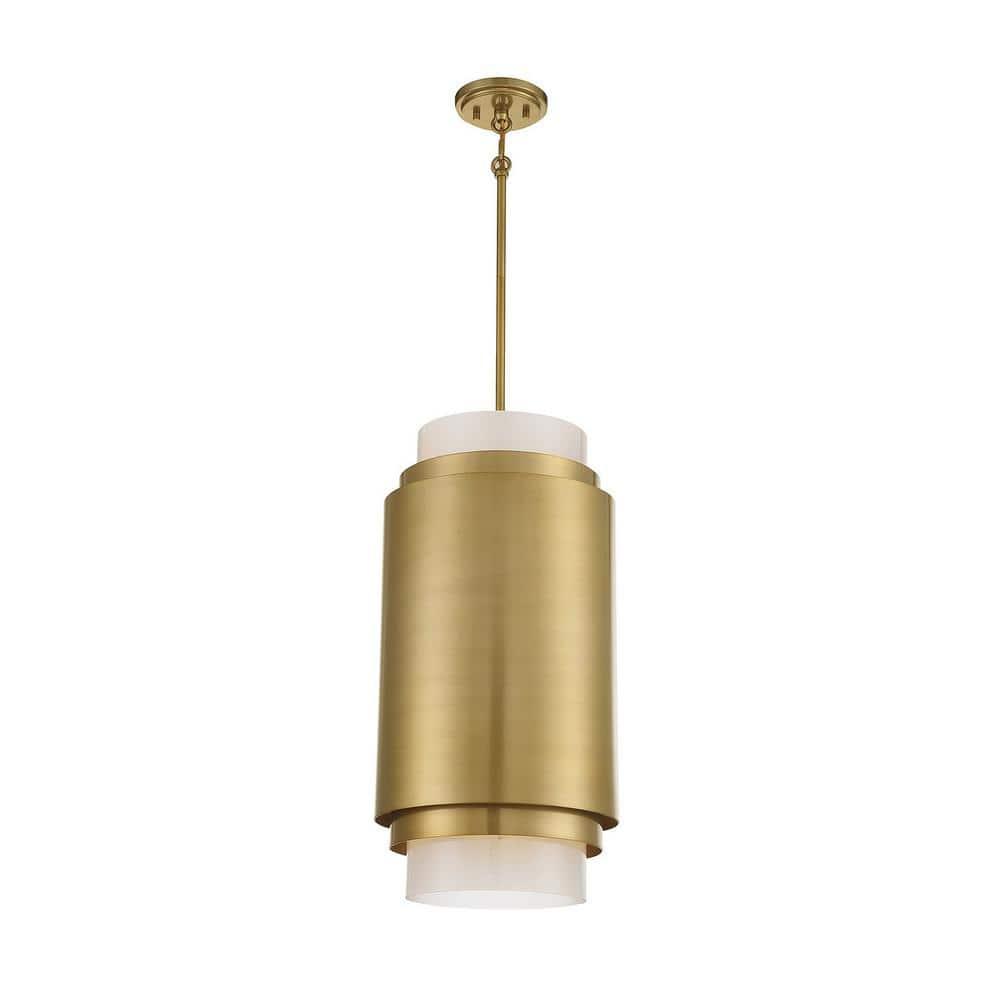 Savoy House Beacon 3 - Light Pendant in  Burnished Brass