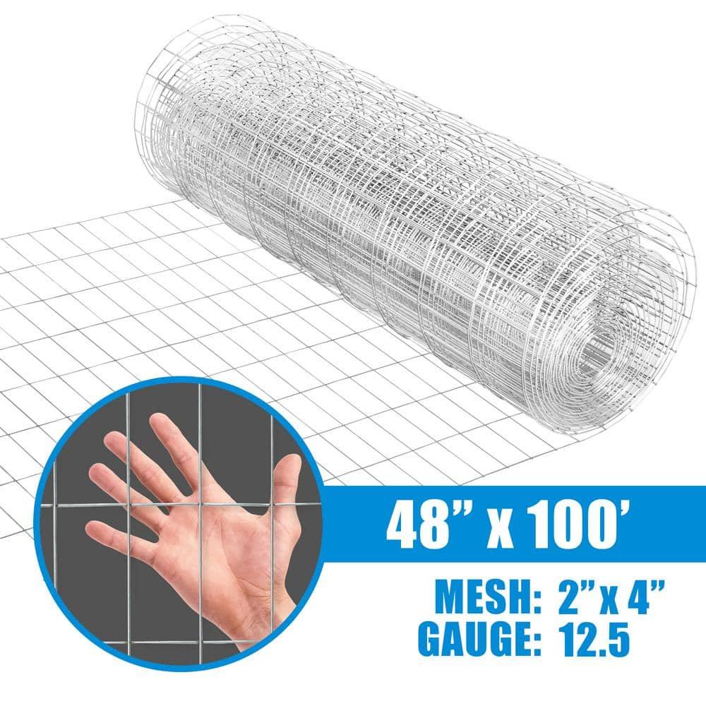 Fencer Wire Fencer Wire 12.5 Gauge Galvanized Welded Fence Wire Roll with Mesh , Multiple Options