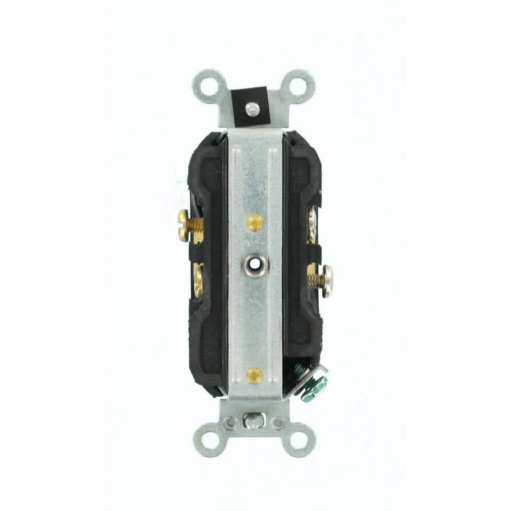 20 Amp 125 V Commercial Grade Tamper Resistant Duplex Outlet/Receptacle, Black (1-Pack) TCR20-E