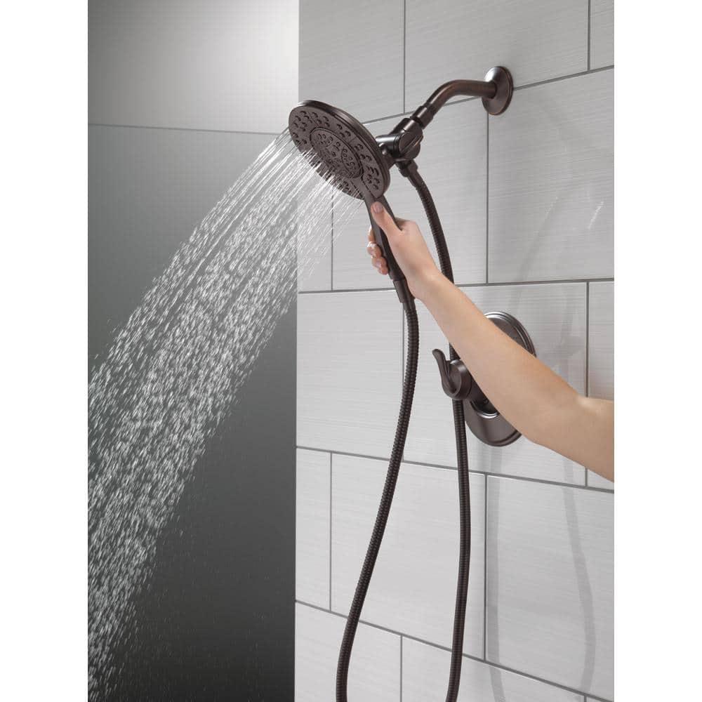 In2ition 4-Setting Dual Shower Head with Handheld Spray, Hand Shower 1.75 GPM
