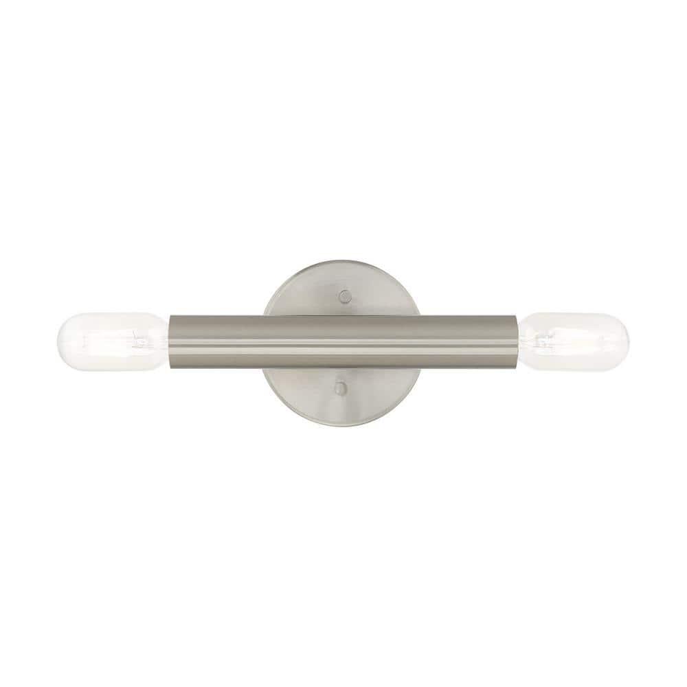 Livex Lighting Copenhagen 2 - Light Wall Light in  Brushed Nickel