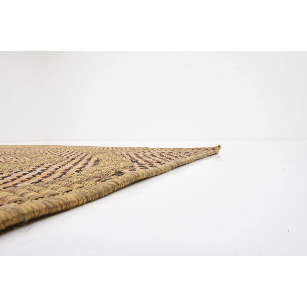 Unique Loom 9' 0 x 12' 2 Light Brown Outdoor Botanical Vine Area Rug