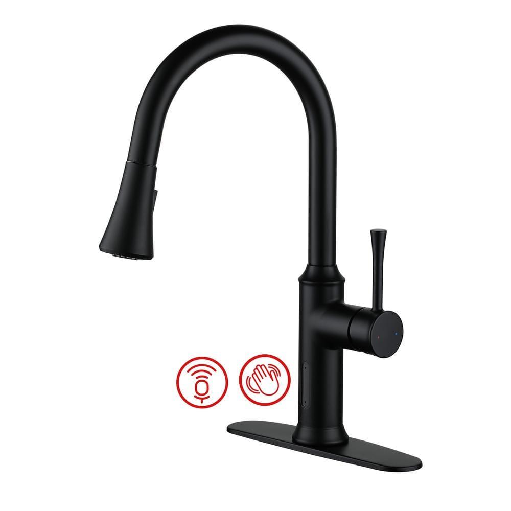 Willow Smart Faucet Touchless Pull Down Sprayer Kitchen Faucet with Voice and Motion Control