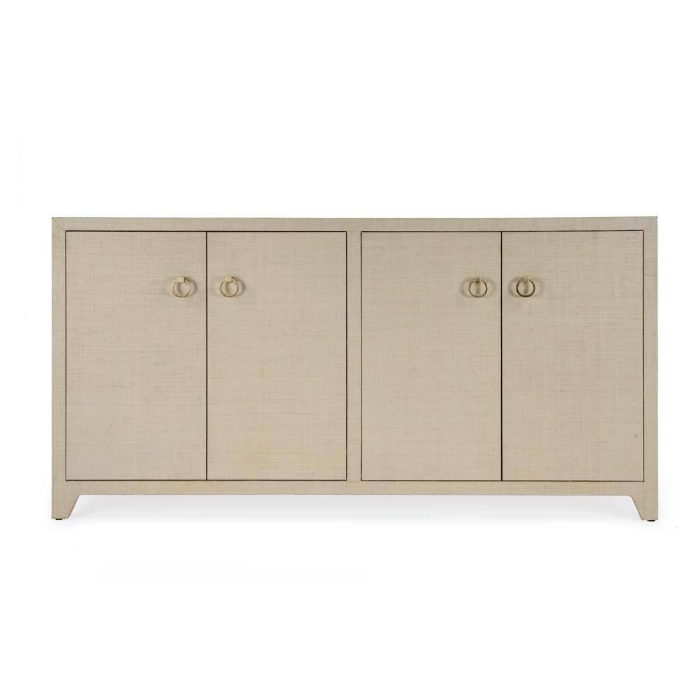 Butler Specialty Company Bar Harbor Raffia 4 Door 70" Sideboard - Natural