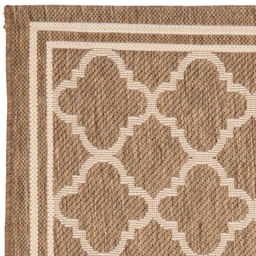 Courtyard CY6918 Power Loomed Indoor/Outdoor Accent Rug - Brown/Bone - 2'x3'7" - Safavieh.