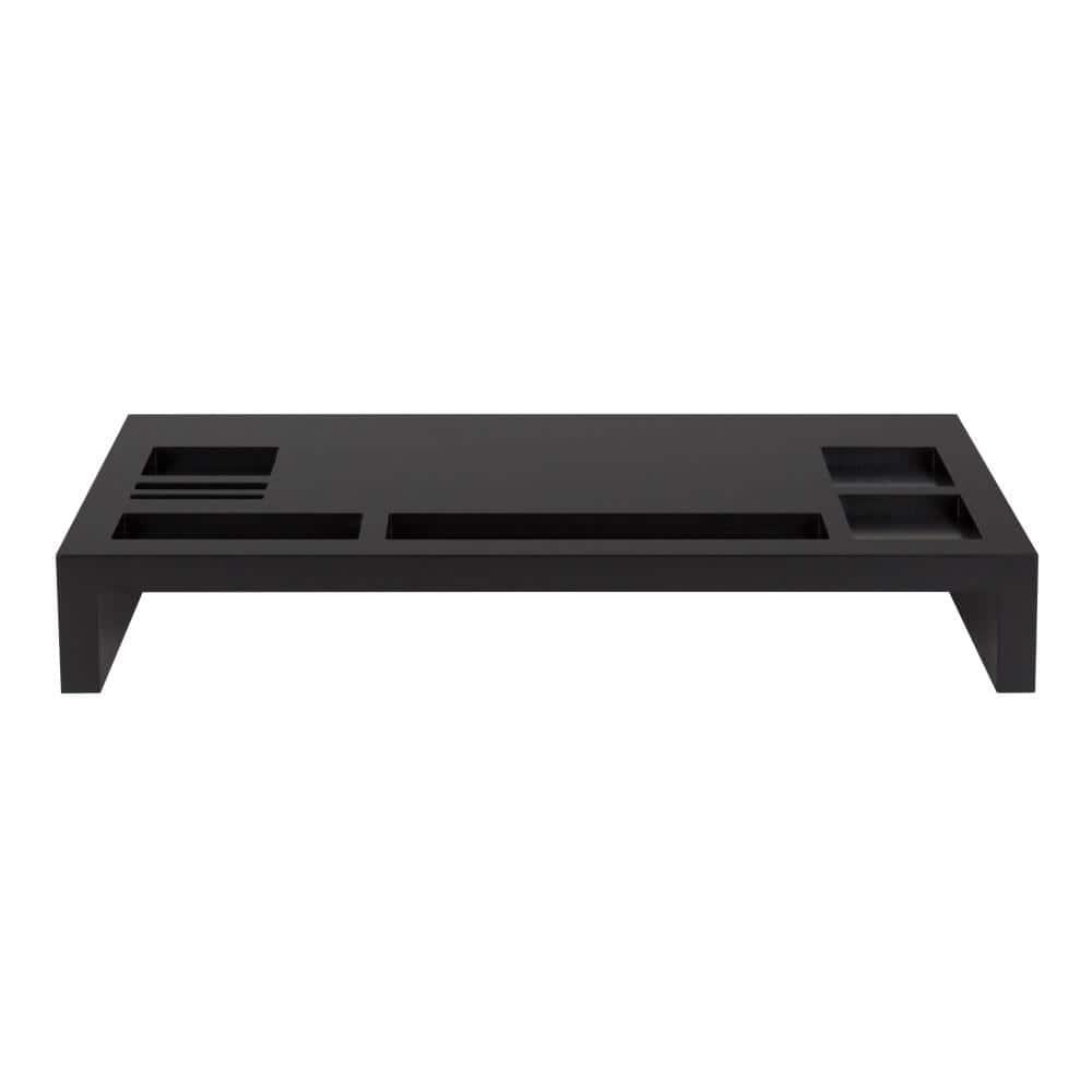 Kate and Laurel Briggs Rectangle MDF Computer Stand, 26x12x4, Black