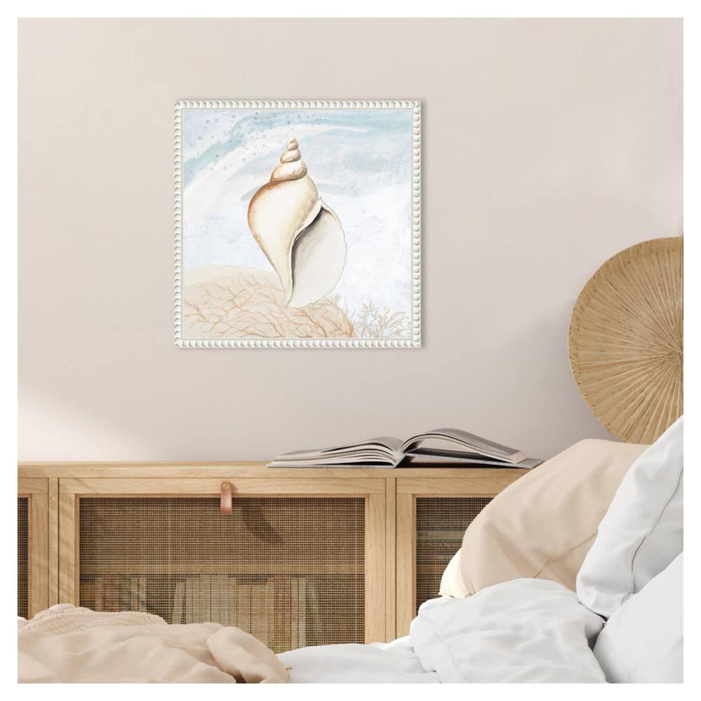 Amanti Art Ocean Oasis Tropical Seashell I by Patricia Pinto Canvas Wall Art Print Framed 16 x 16-in.
