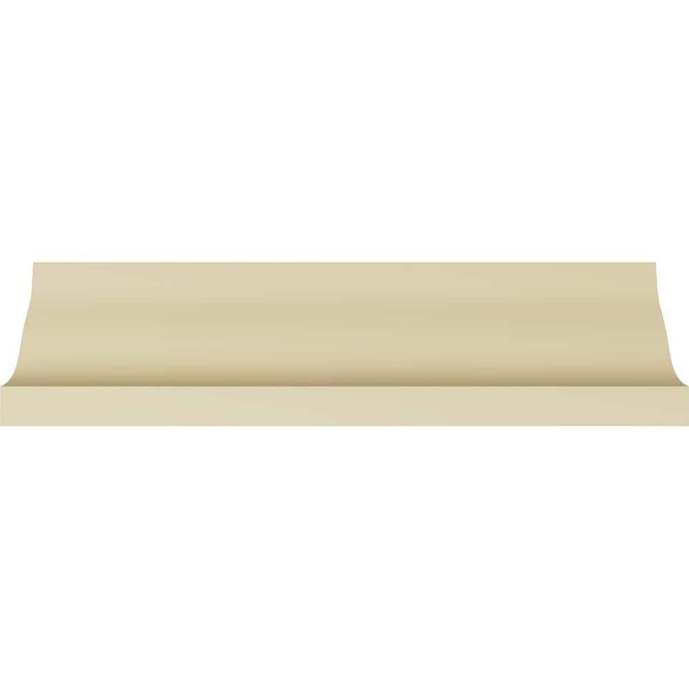 Ekena Millwork 4 1/2"H x 3 1/4"P x 5 1/2"F x 94 1/2"L Devon Crown Moulding