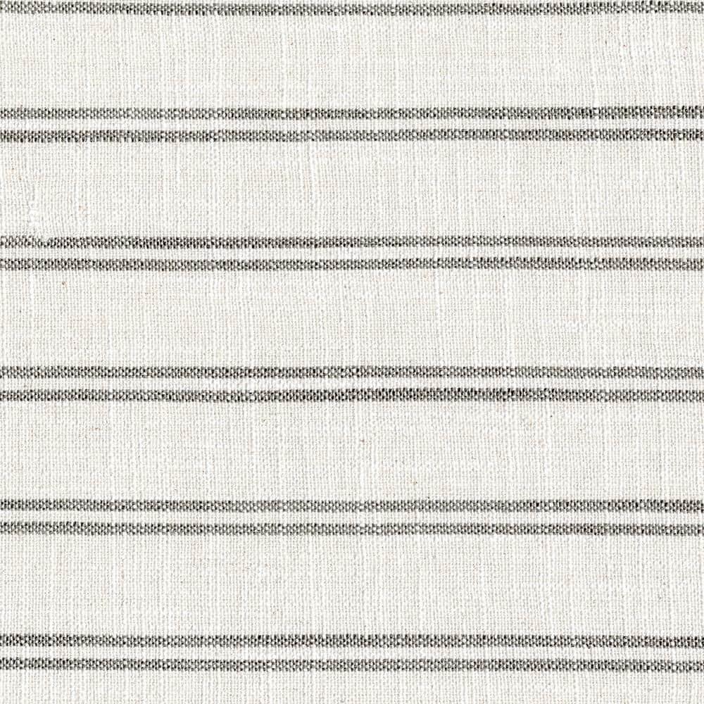 Genevieve 78" Beige and Gray Fabric Sofa with Nailhead Trim