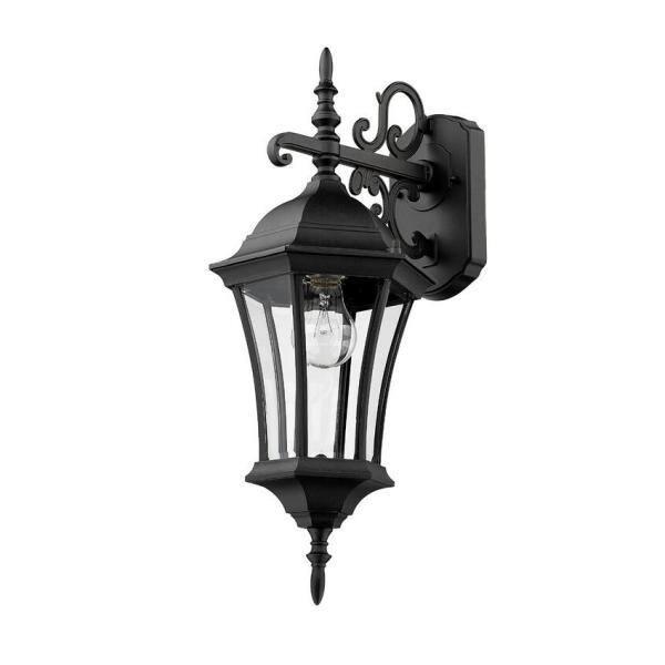 Z-Lite Wakefield Outdoor 1-Light Wall Sconce, Black