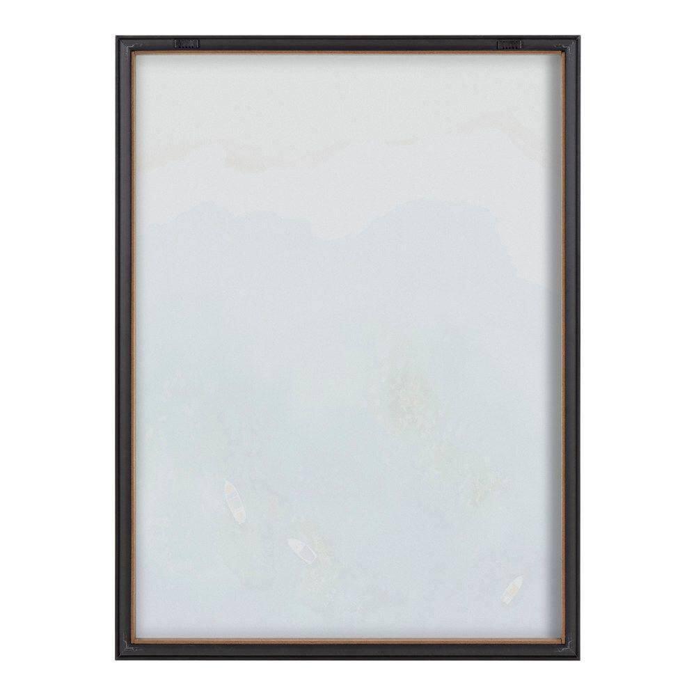 18" x 24" Blake Voyage Framed Printed Glass by Janet Meinke-Lau - Kate & Laurel: Coastal Nautical Decor, Modern Wall Art