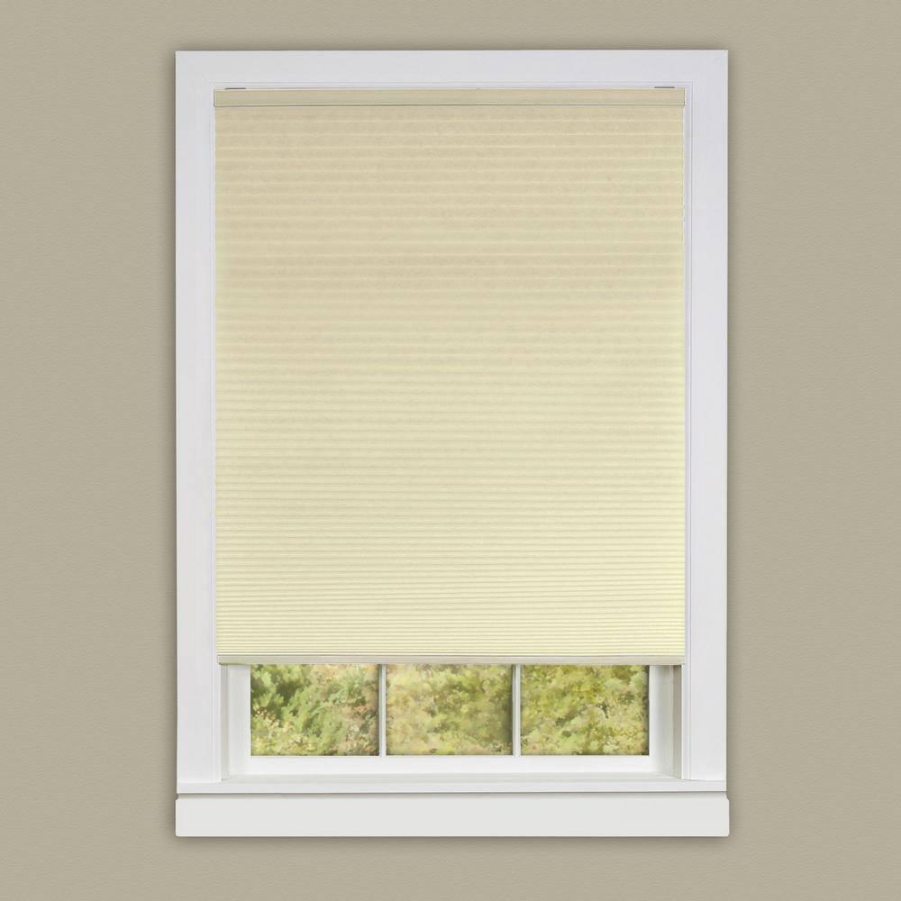 Achim Top Down Bottom Up Cordless Polyester Light Filtering Cellular Shade, Alabaster, 64" x 29"