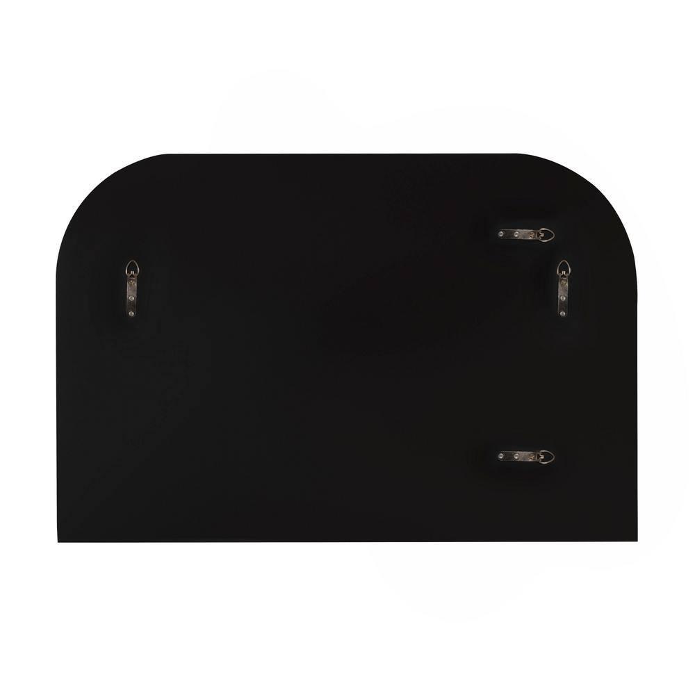 36" x 24" Caskill Framed Arch Wall Mirror Black - Kate & Laurel: Large, Modern Design, Wall-Mounted