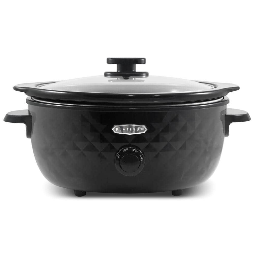 Elite Gourmet 6Qt. Diamond Series Slow Cooker, Black