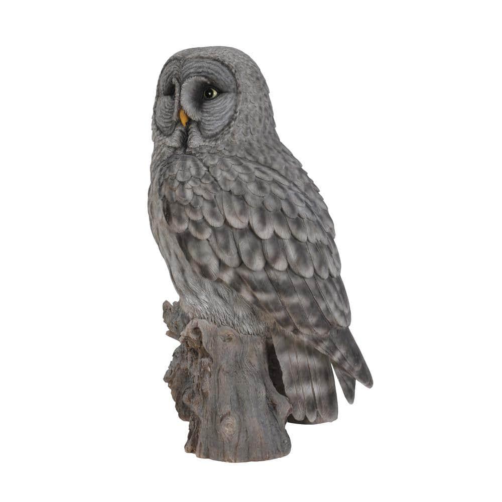 Hi-Line Gift Ltd. Owl on Stump Statue